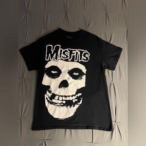 Misfits Vintage Fiend Skull Black And White T-Shirt